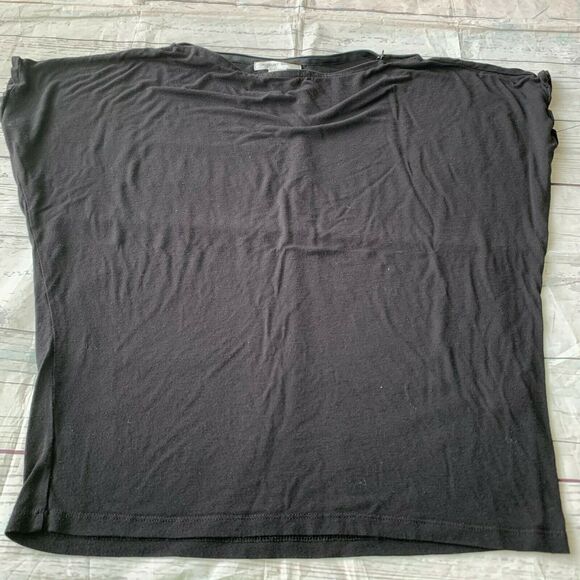 August Silk Charcoal Gray Dolman Short Sleeve Top Women’s Size Medium - Picture 1 of 6
